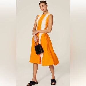 MSGM Vibrant Orange and White Garment